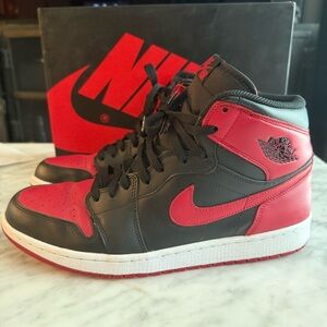 Air Jordan 1 BRED 2013 Black Red Size 13